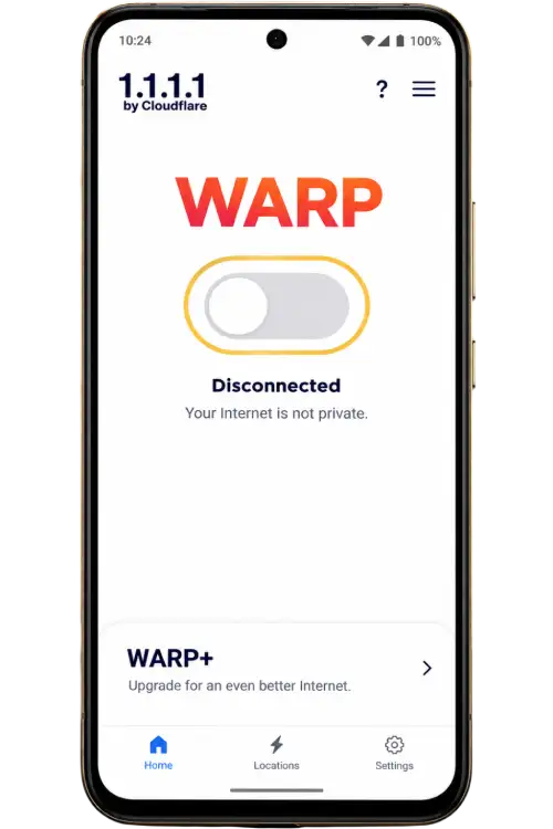 ANDROID step 3: Enable WARP after setup